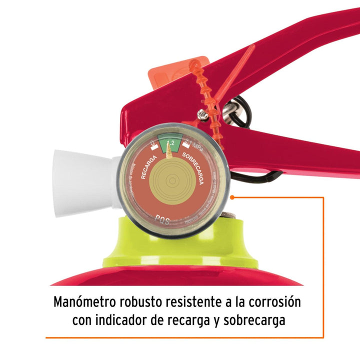 Extintor portatil para emergencia tipo ABC, 2 kg Truper - Mundo Tool 