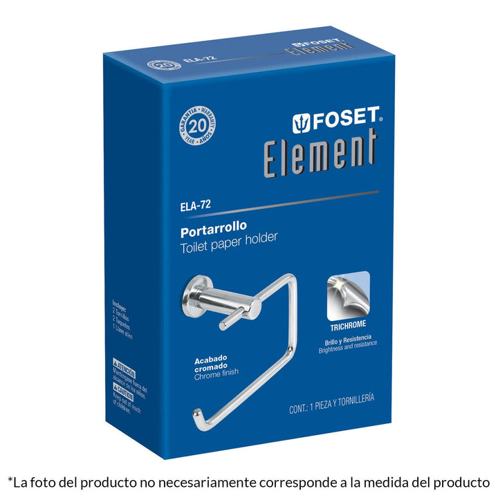 Portarollo Satinado Línea Element Foset - Mundo Tool 