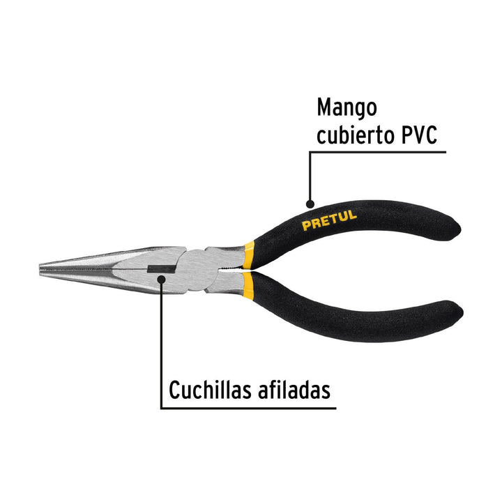 Pinza De Punta Y Corte 6' Pretul - Mundo Tool 