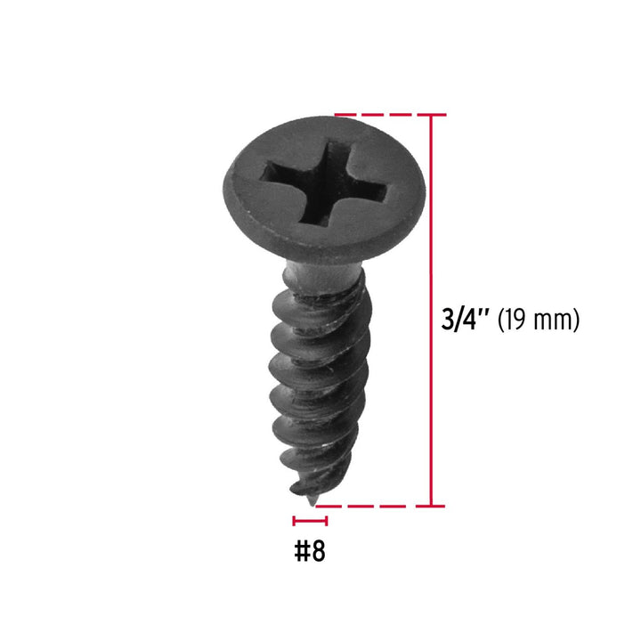 Pija multiusos 8 x 3/4', cuerda cerrada, caja con 100 piezas Fiero - Mundo Tool 