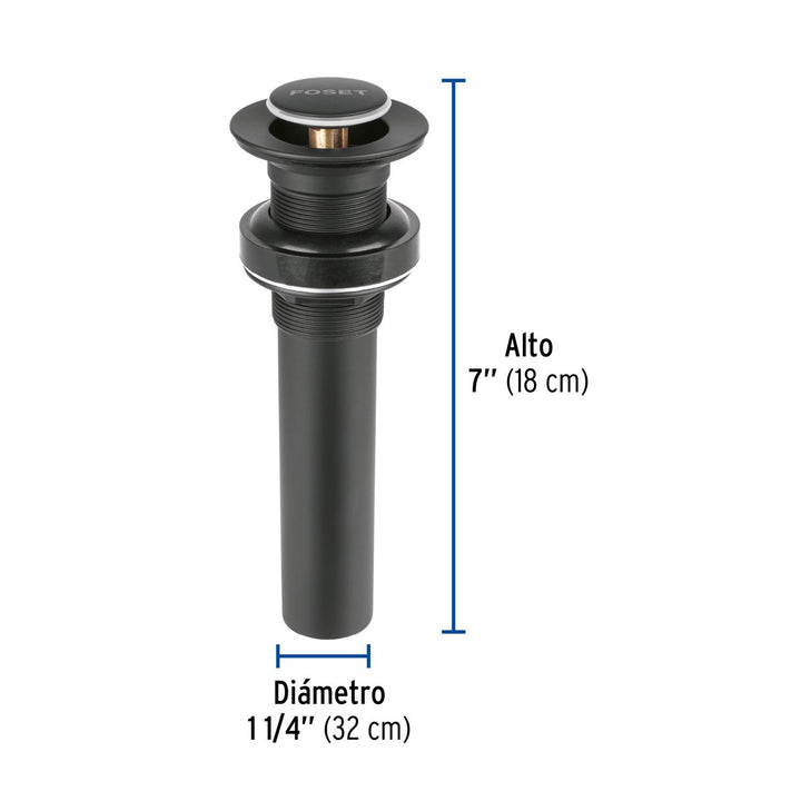 Contracanasta 3-1/2' inox, tubo inox, Foset - Mundo Tool 