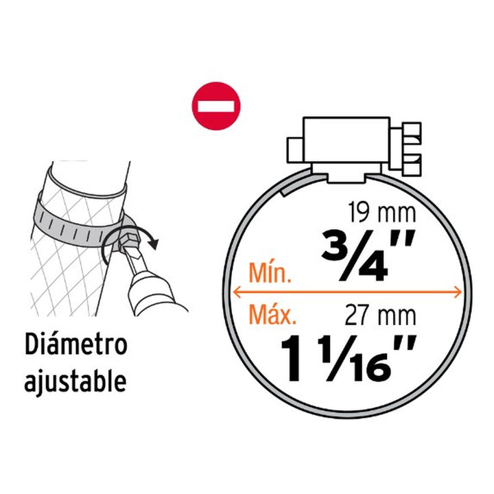 Abrazadera 20 De Acero Inoxidable Con 2 Pzas Truper - Mundo Tool 