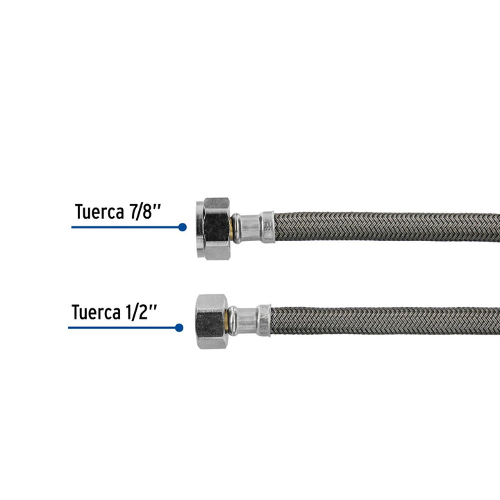 Manguera para WC 60 cm Vinilo Foset - Mundo Tool 