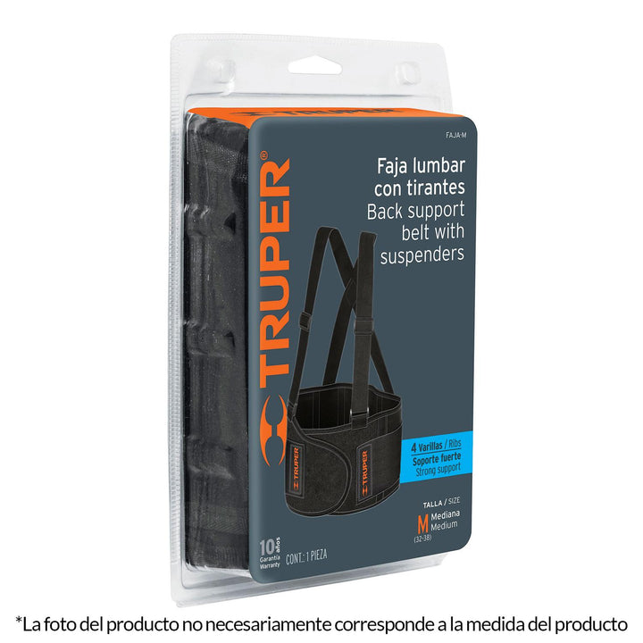 Faja Con Tirantes Ajustables Talla Grande Truper - Mundo Tool 