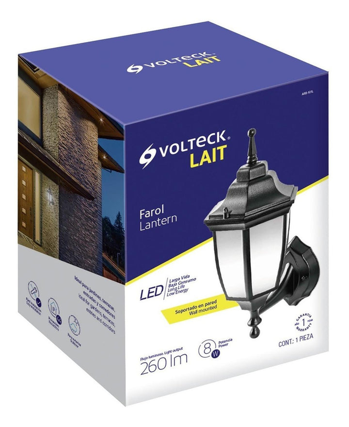 Arbotante Farol Soportado De Led Volteck - Mundo Tool 