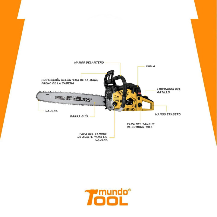 Motosierra A Gasolina 20 Pretul - Mundo Tool 