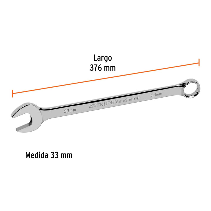 Llave Combinada Extralarga Mm 33x470mm Truper - Mundo Tool 