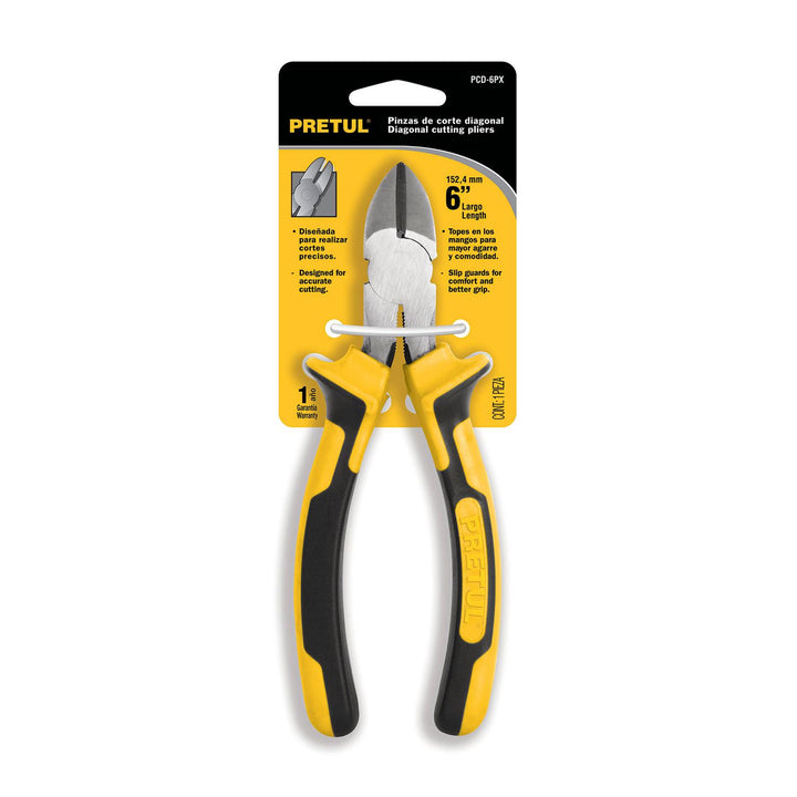 Pinza Corte Diagonal 6' Mango Comfort Grip Pretul - Mundo Tool 