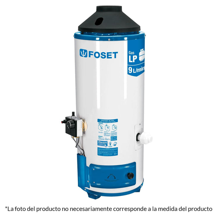 Calentador paso 9L gas nat. piezo eléct. - Mundo Tool 