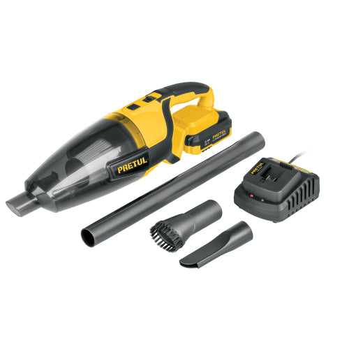 Aspiradora para auto, 20V, 1 batería 2Ah, PRETUL - Mundo Tool 