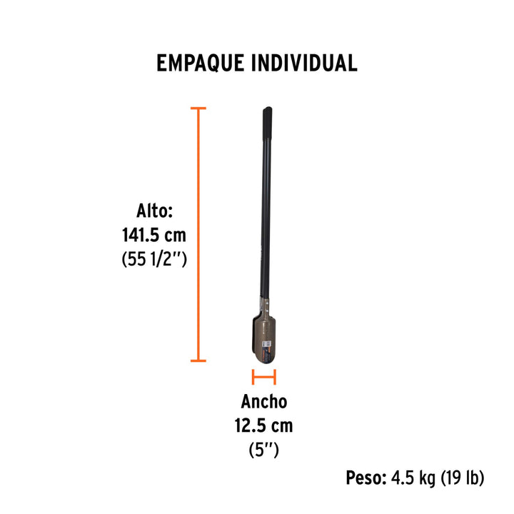 Cavador mangos de acero 45', Truper - Mundo Tool 