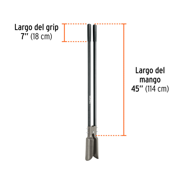 Cavador mangos de acero 45', Truper - Mundo Tool 