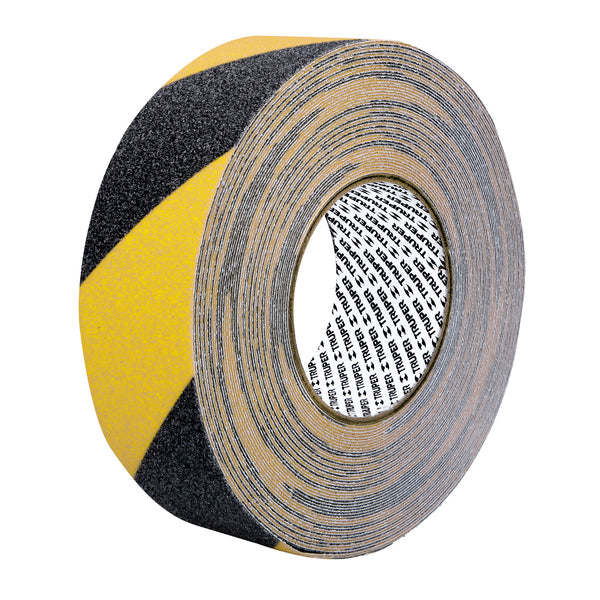 Rollo 18 m de cinta antiderrapante ama/negra 50mm c/abrasivo - Mundo Tool 