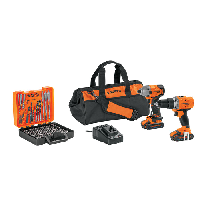 Combo rotomartillo/destornillador impacto, 20V, TRUPER PRO - Mundo Tool 