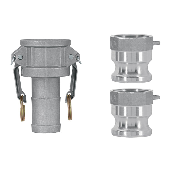 Juego de conexiones rápidas p/manguera de 1.5'para motobomba - Mundo Tool 