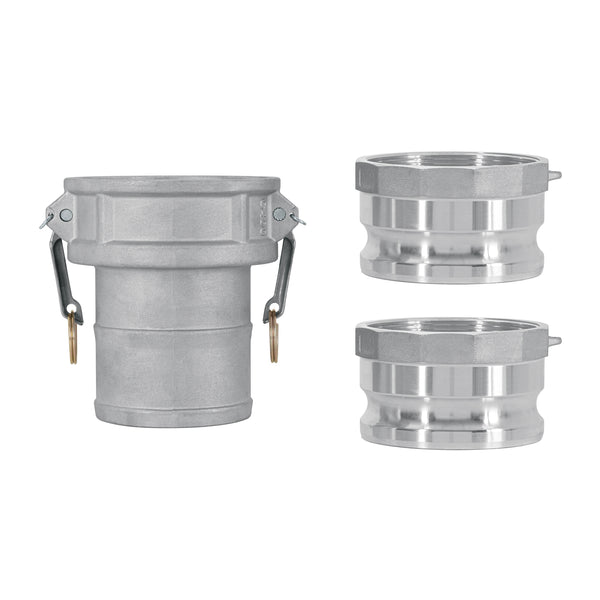 Juego de conexiones rápidas p/manguera de 3' para motobomba - Mundo Tool 