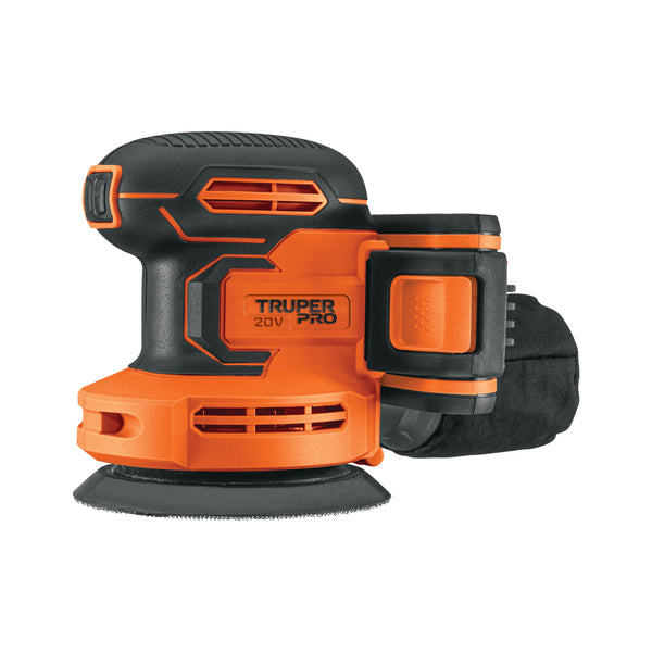 Lijadora roto-orbital 5', 20V, 1 batería 2Ah, TRUPER PRO - Mundo Tool 