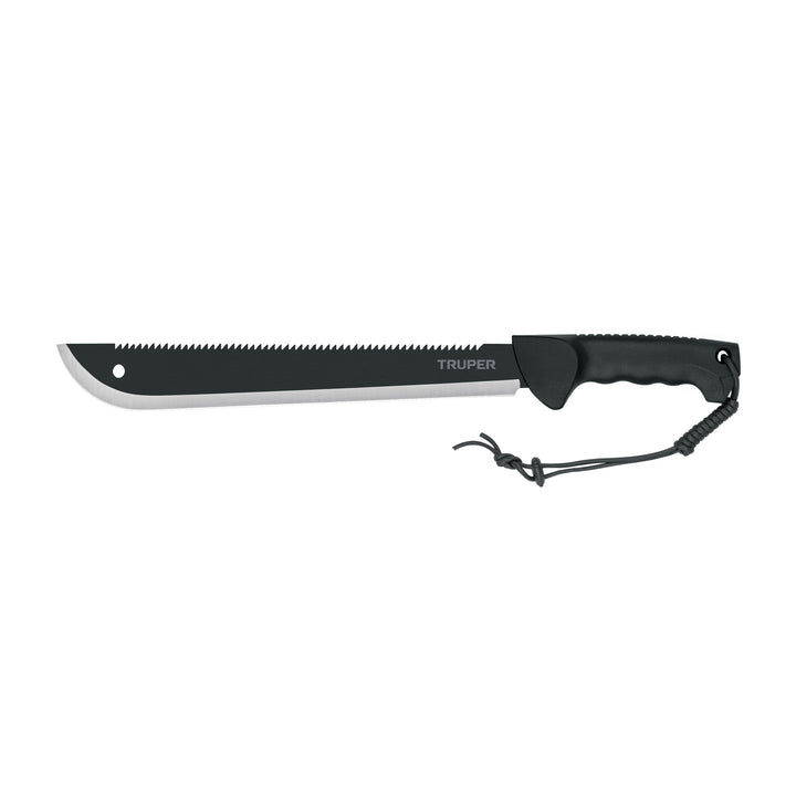 Machete doble filo 14', cacha inyectada, con funda, TRUPER - Mundo Tool 