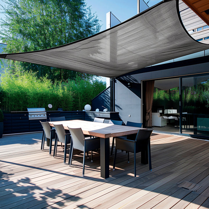 Toldo raschel negro de 4 m, 90% sombra, ancho 3 m, FIERO - Mundo Tool 