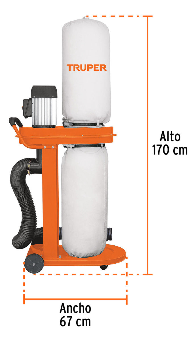 Colector De Polvo 1 Hp, Truper - Mundo Tool 