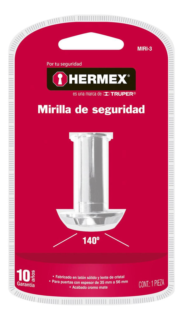 Mirilla De Seguridad De Cromo Hermex - Mundo Tool 
