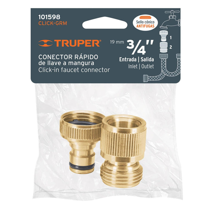 Conector de latón para grifo de cambio rápido - Mundo Tool 
