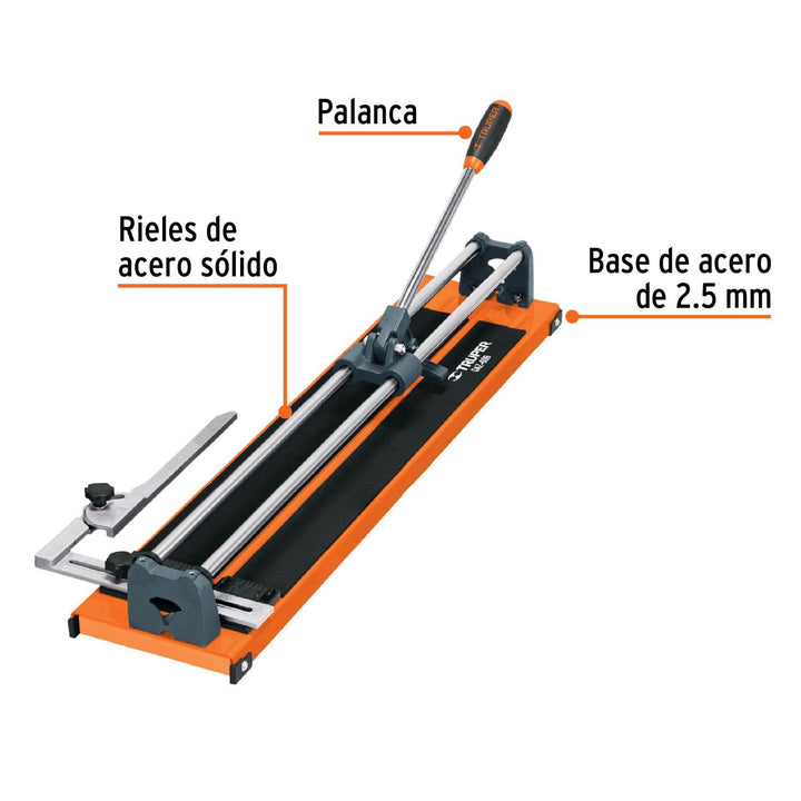 Cortador de azulejo 24" (60 cm) con baleros, Truper - Mundo Tool 