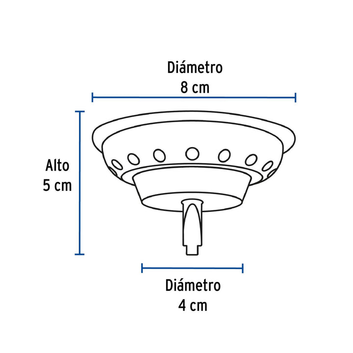 Canastilla inox para contracanasta 3-1/2', Foset - Mundo Tool 