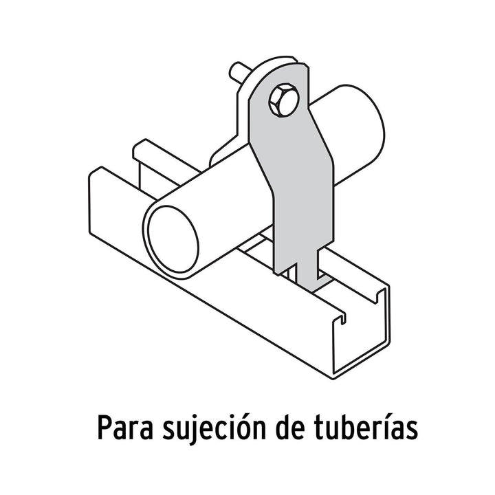 Abrazadera para unicanal 1", Volteck - Mundo Tool 