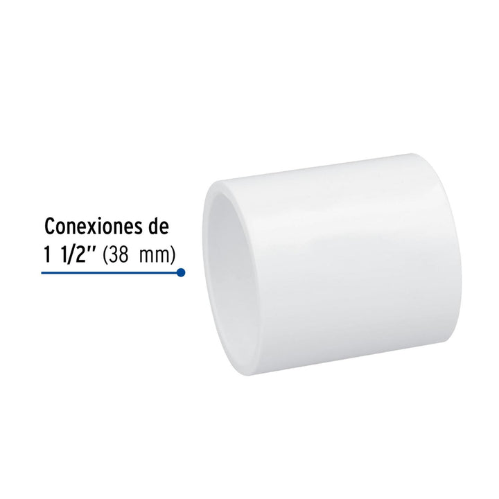 Cople de PVC, 1-1/2' Foset - Mundo Tool 