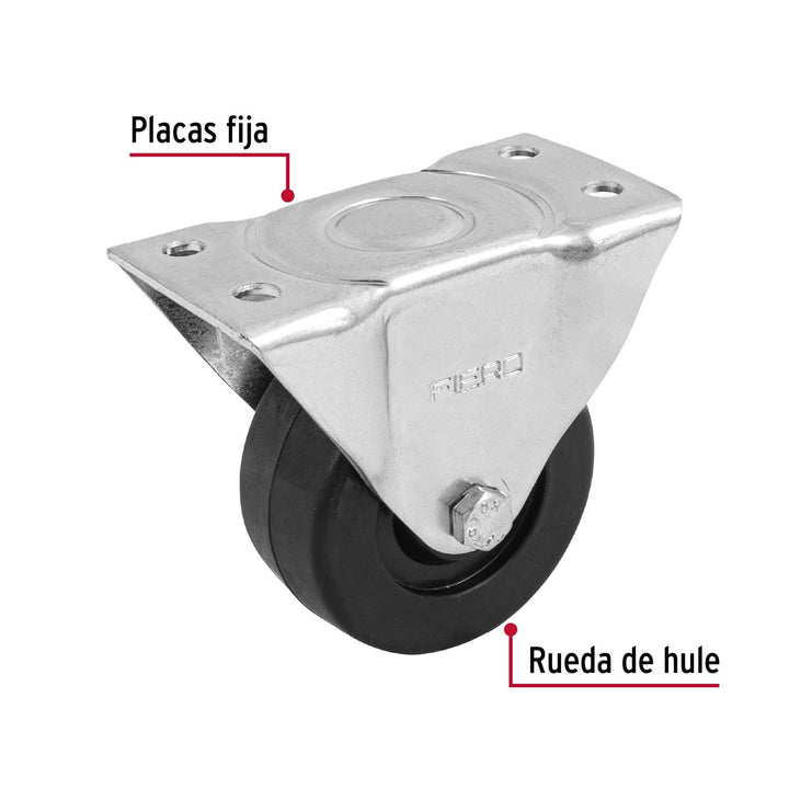 Rodaja hule placa fija 3' con buje Fiero - Mundo Tool 