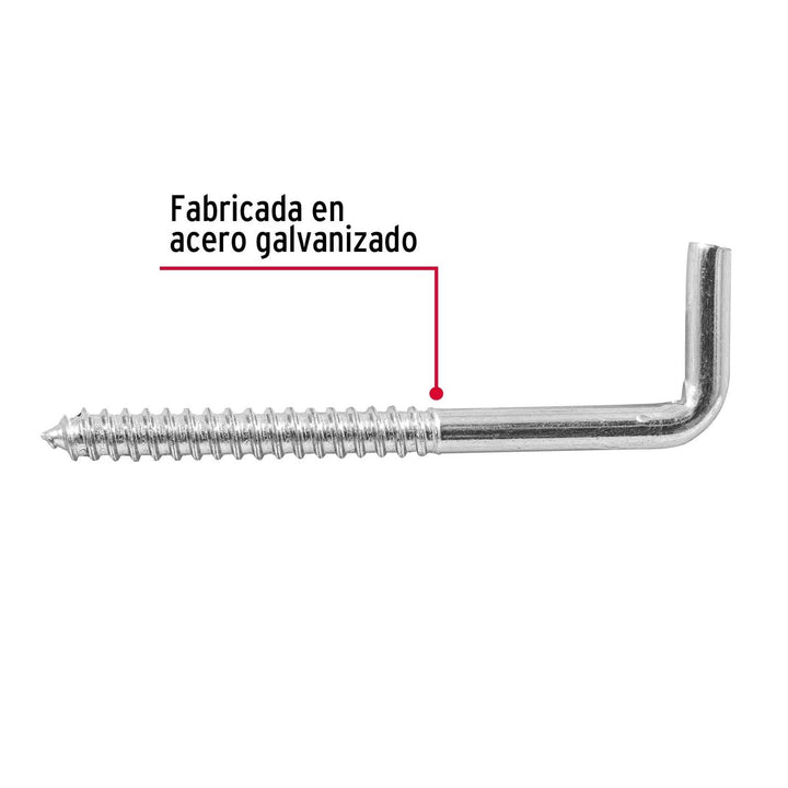 Alcayata Roscada 23 X 110 Mm Fiero - Mundo Tool 