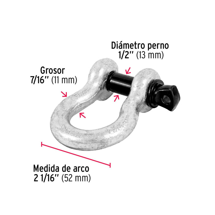 Grillete De 7/16' Fiero - Mundo Tool 