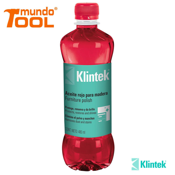 Aceite Rojo Para Muebles 480 Ml Klintek - Mundo Tool 