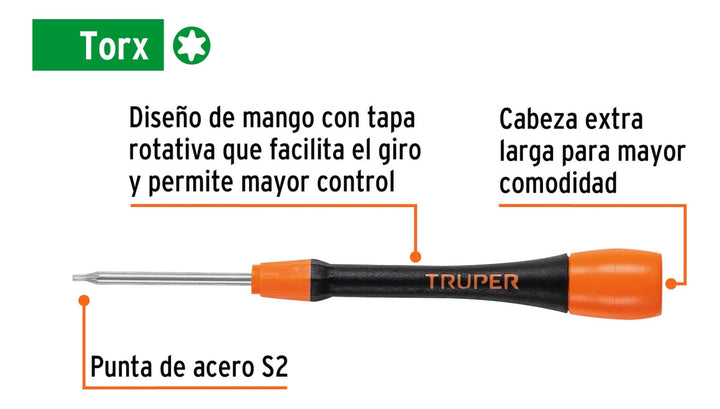 Desarmador De Precisión Torx T6 - Mundo Tool 