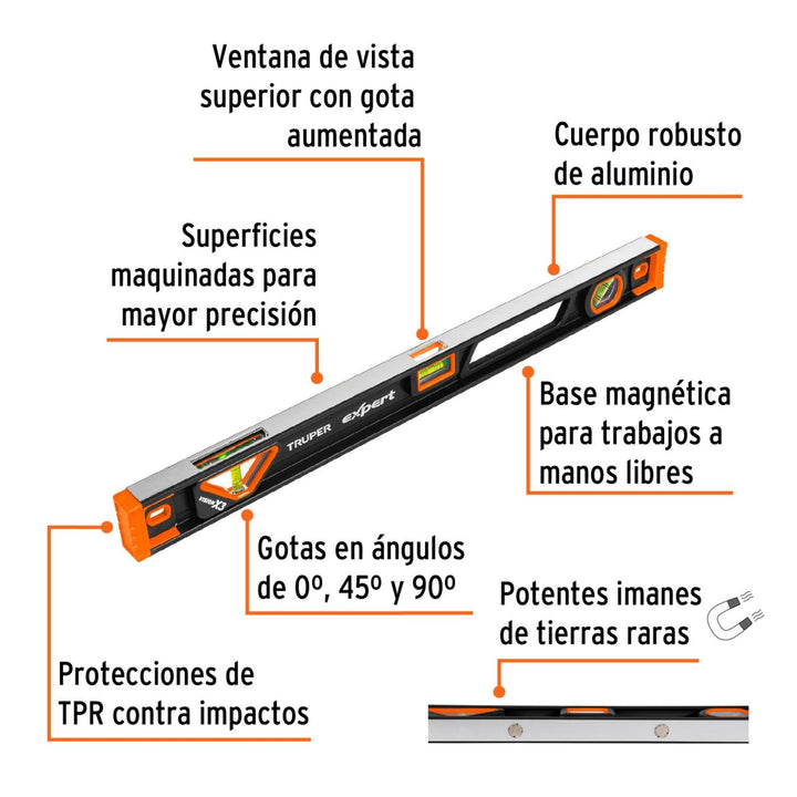 Nivel profesional Truper Expert 24' Truper - Mundo Tool 