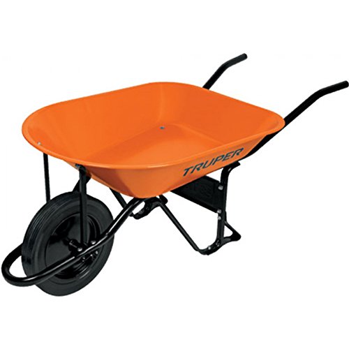 Truper CAT-45SO, Carretilla 4.5 ft³ (65 Litros), llanta de hule sólido - Mundo Tool 