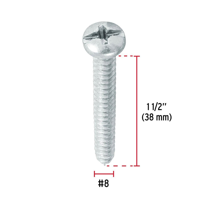 Blíster con 10 pijas para lámina, #8 x 1-1/2', Fiero - Mundo Tool 