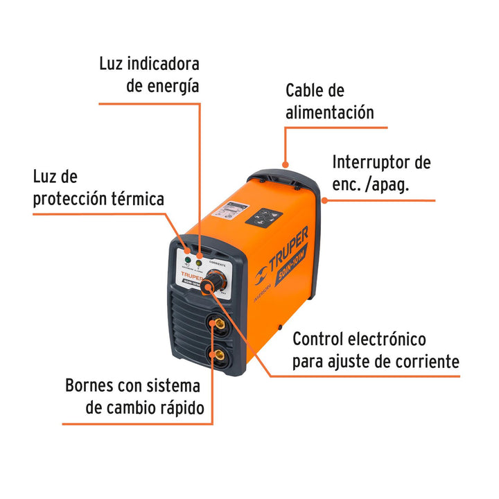 Mini soldadora inversora 100 A, 127 V, Truper - Mundo Tool 