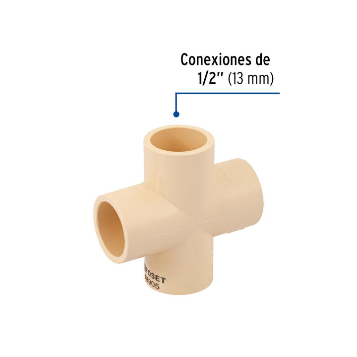 Cruz CPVC 1/2' Foset - Mundo Tool 