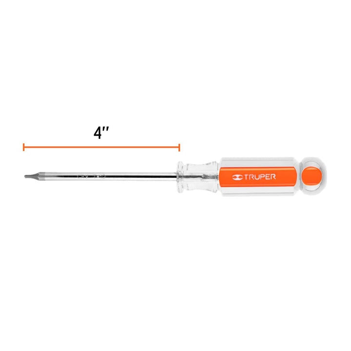 Desarmador punta Torx T 10 mango de acetato Truper - Mundo Tool 