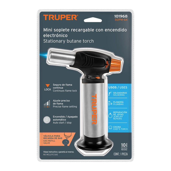 Mini Soplete recargable de gas butano - Mundo Tool 