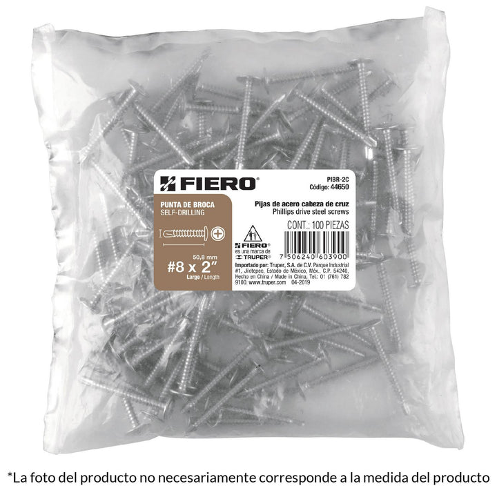 Pija Punta De Broca 1-1/4' Cabeza Cruz Caja C Fiero - Mundo Tool 