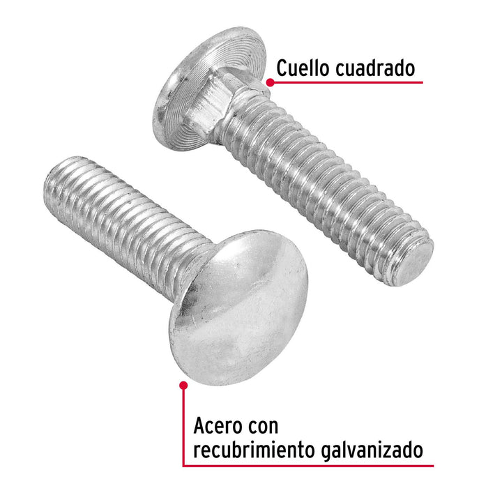 Tornillo tipo coche, 3/8 x 1-1/2', bolsa con 70 piezas Fiero - Mundo Tool 