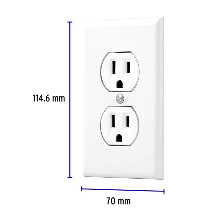 Placa armada 2 contactos polarizados, línea Standard, marfil - Mundo Tool 