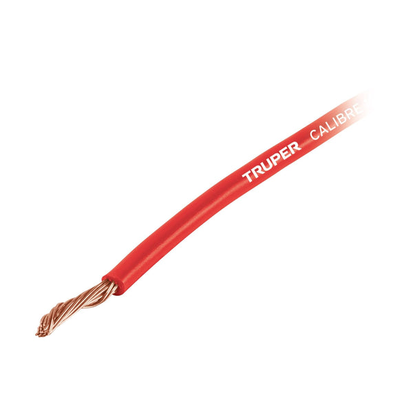 Truper CAPRI-10R, Carrete con 2.5 metros de cable primario rojo calibre 10 - Mundo Tool 