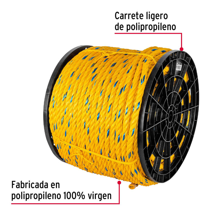 Cuerda de polipropileno de 19 mm Fiero - Mundo Tool 