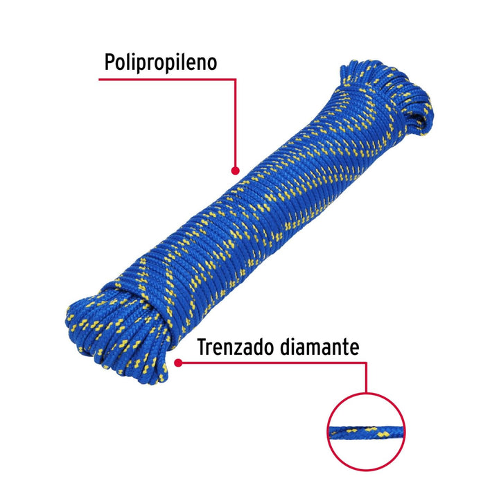 Piola de nylon de 5 mm x 30 m multicolor, Fiero - Mundo Tool 