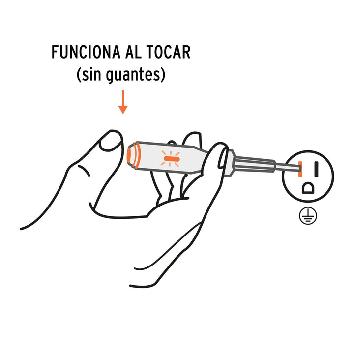 Probador corriente alterna tipo desarmador 14cm Truper - Mundo Tool 