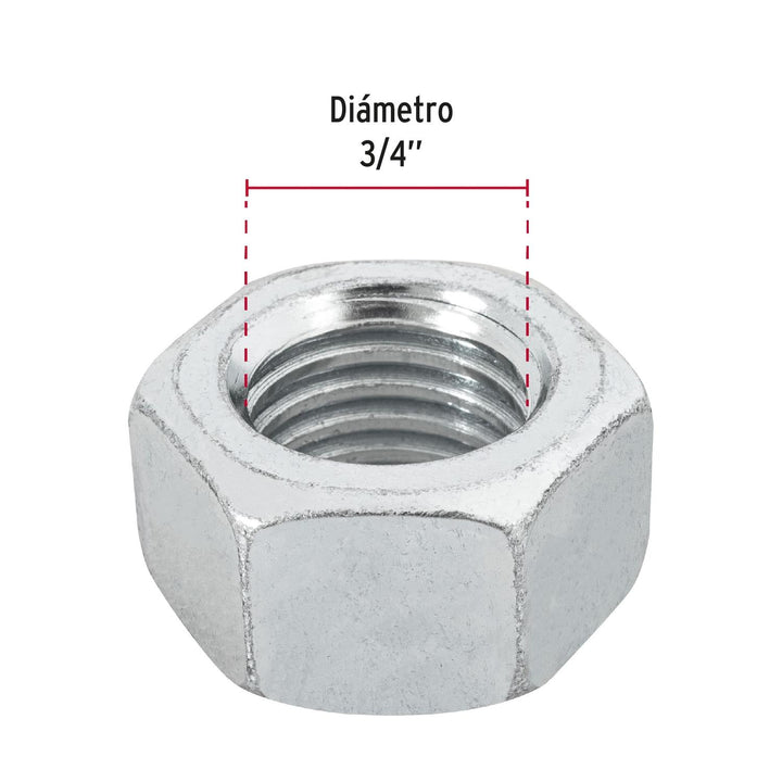 Tuerca De Hexagonal De 3/4 15 Pzas Fiero - Mundo Tool 